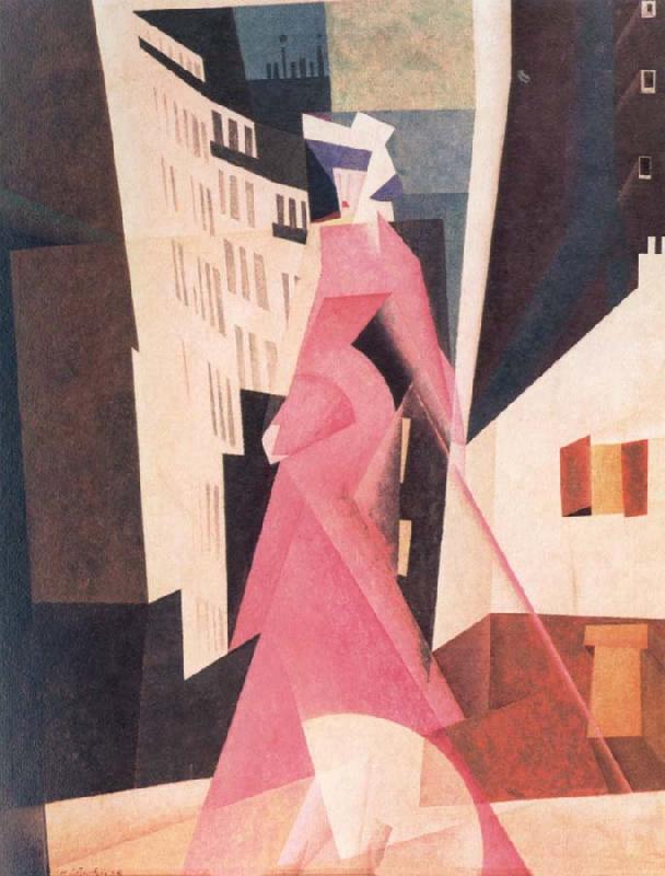 lyonel feininger the lady in mauve